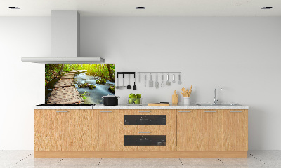 Crédence de cuisine Chemin au bord de la rivière