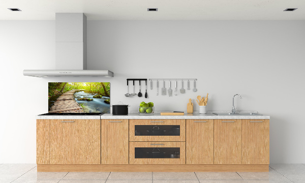 Crédence de cuisine Chemin au bord de la rivière