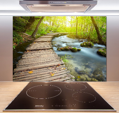 Crédence de cuisine Chemin au bord de la rivière