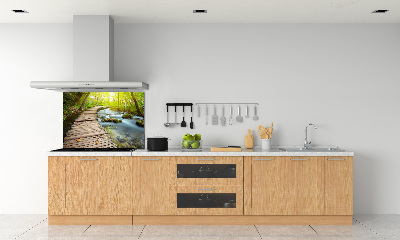 Crédence de cuisine Chemin au bord de la rivière