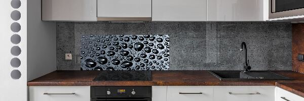 Panneaux muraux cuisine Gouttes d'eau