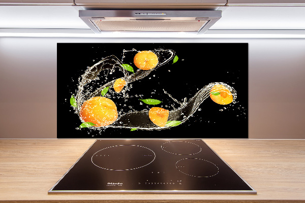 Crédence en verre trempé Abricots et eau