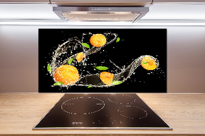 Crédence en verre trempé Abricots et eau