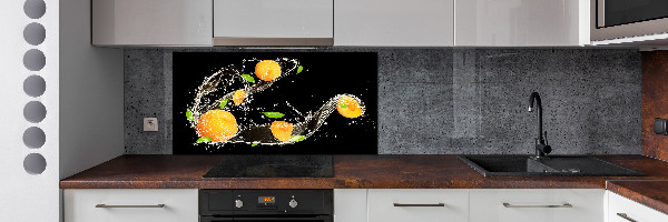 Crédence en verre trempé Abricots et eau