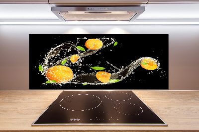 Crédence en verre trempé Abricots et eau