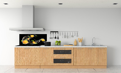 Crédence en verre trempé Abricots et eau