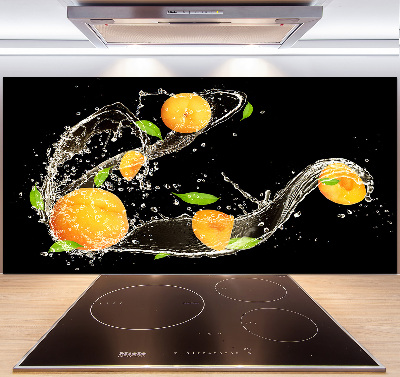 Crédence en verre trempé Abricots et eau