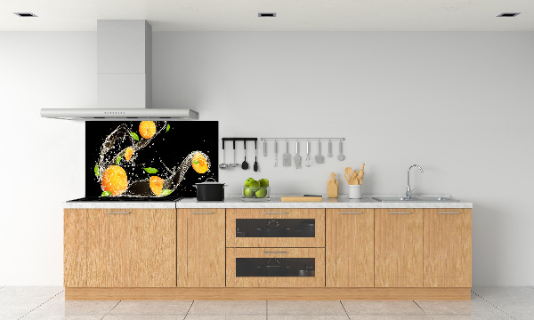 Crédence en verre trempé Abricots et eau