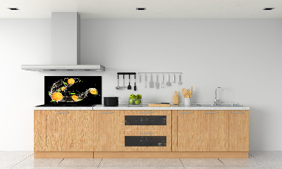 Crédence en verre trempé Abricots et eau