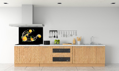 Crédence en verre trempé Abricots et eau
