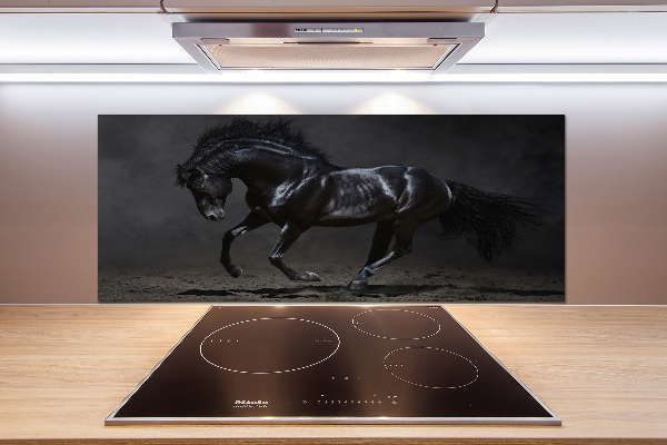 Crédence de cuisine Cheval noir
