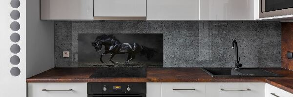 Crédence de cuisine Cheval noir
