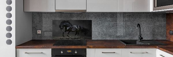 Crédence de cuisine Cheval noir