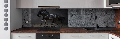 Crédence de cuisine Cheval noir