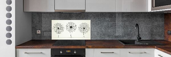 Crédence cuisine en verre trempé Les gonflables
