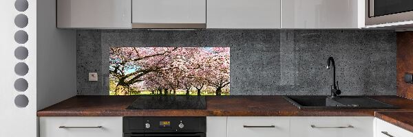 Crédence cuisine en verre Cerisiers