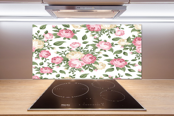 Verre pour crédence Roses