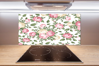Verre pour crédence Roses