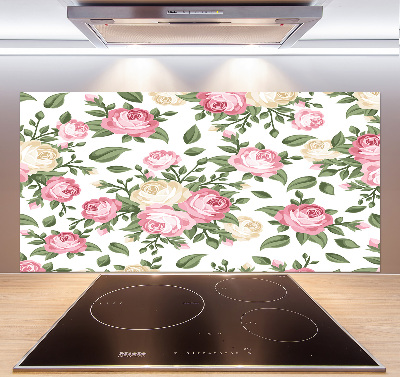 Verre pour crédence Roses