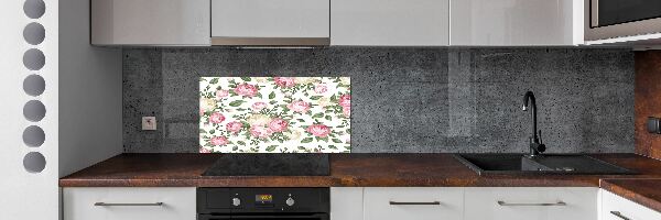 Verre pour crédence Roses