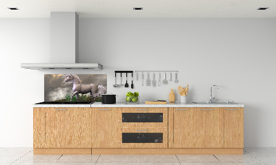Panneau crédence cuisine Licorne grise