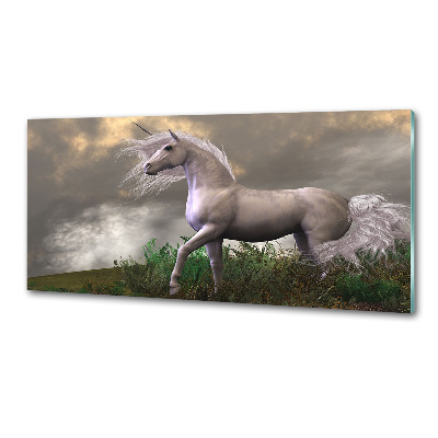 Panneau crédence cuisine Licorne grise
