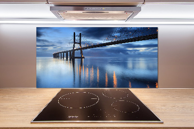Panneau crédence cuisine Pont illuminé