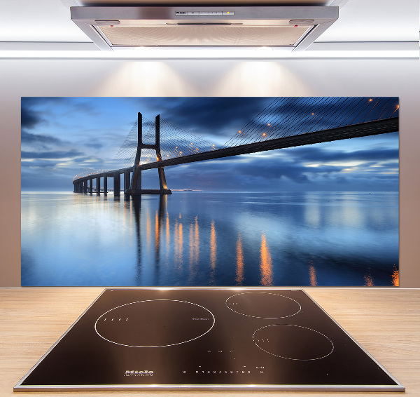 Panneau crédence cuisine Pont illuminé