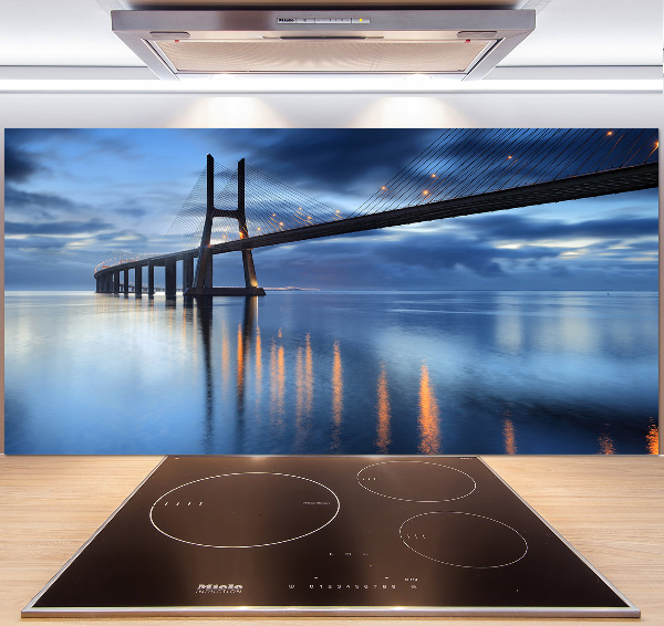 Panneau crédence cuisine Pont illuminé