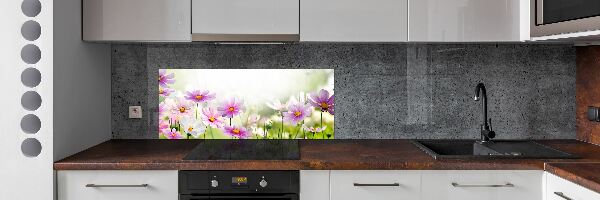 Panneau crédence cuisine Fleurs dans un pré