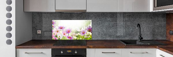 Panneau crédence cuisine Fleurs dans un pré