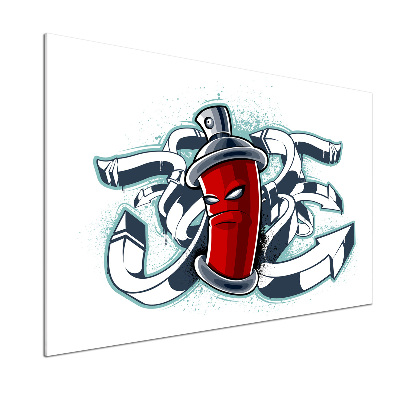 Crédence en verre avec motif Graffiti