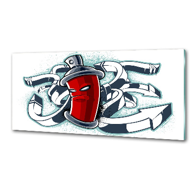 Crédence en verre avec motif Graffiti