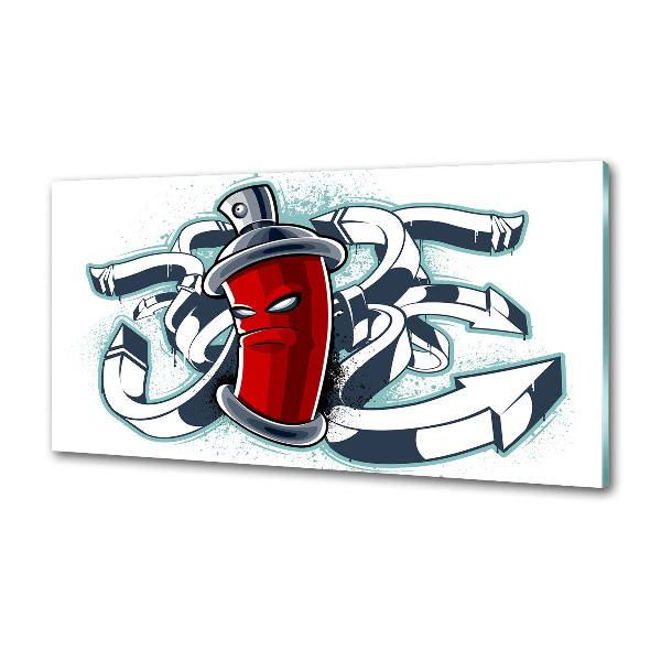 Crédence en verre avec motif Graffiti