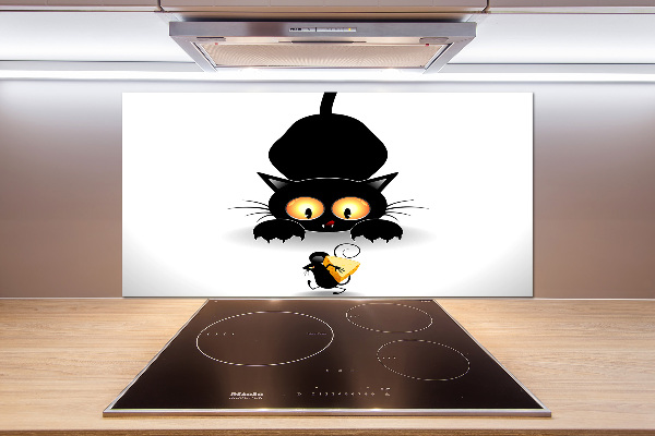 Panneaux muraux cuisine Chat et souris