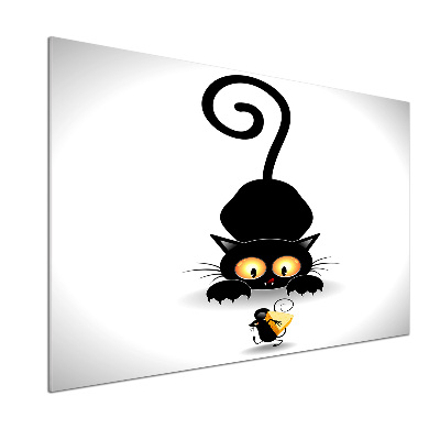 Panneaux muraux cuisine Chat et souris