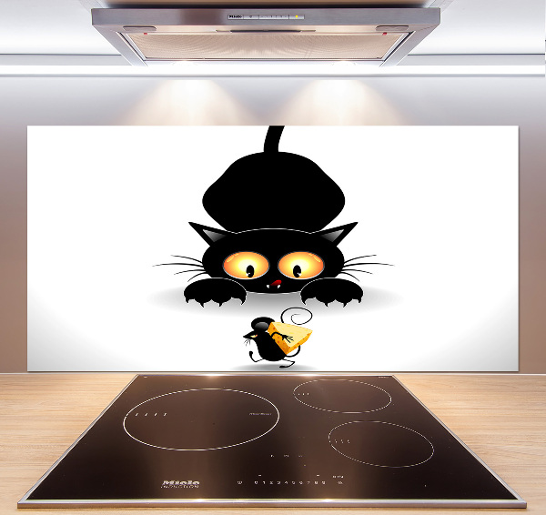 Panneaux muraux cuisine Chat et souris