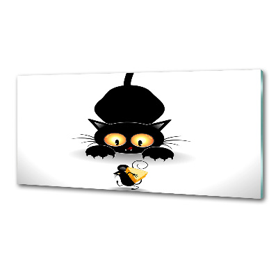 Panneaux muraux cuisine Chat et souris