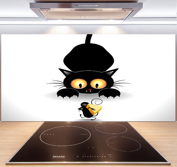 Panneaux muraux cuisine Chat et souris