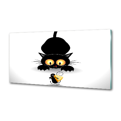 Panneaux muraux cuisine Chat et souris