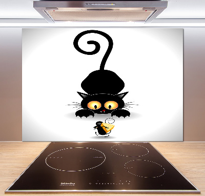 Panneaux muraux cuisine Chat et souris