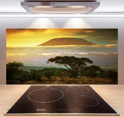 Crédence en verre avec motif Kilimandjaro Kenya