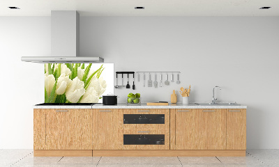 Crédence de cuisine en verre Tulipes blanches