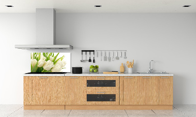 Crédence de cuisine en verre Tulipes blanches