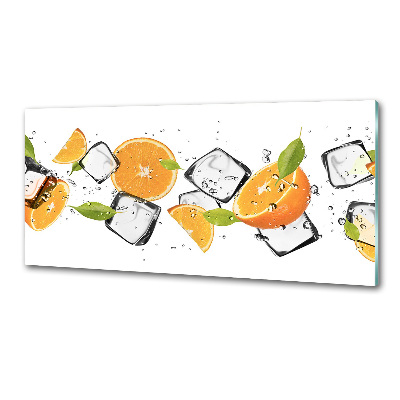 Panneau crédence cuisine Oranges avec glace