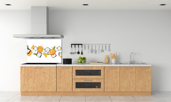 Panneau crédence cuisine Oranges avec glace