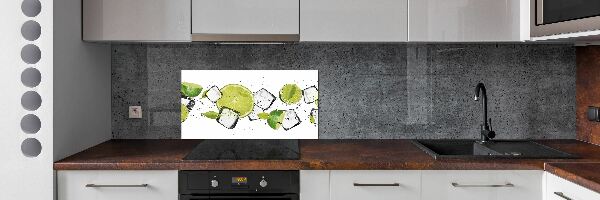 Panneaux muraux cuisine Chaux avec glace
