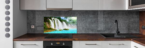 Crédence en verre avec motif Chute d'eau