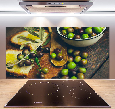 Panneaux muraux cuisine Olives