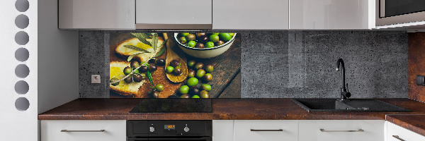 Panneaux muraux cuisine Olives
